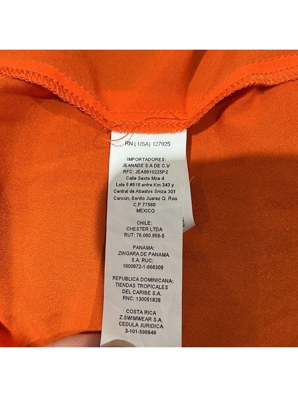 Zingara Orange Layered Look Maxi Dress Size 2 - Picture 5 of 6